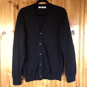 Men’s Black Knit Cardigan- M